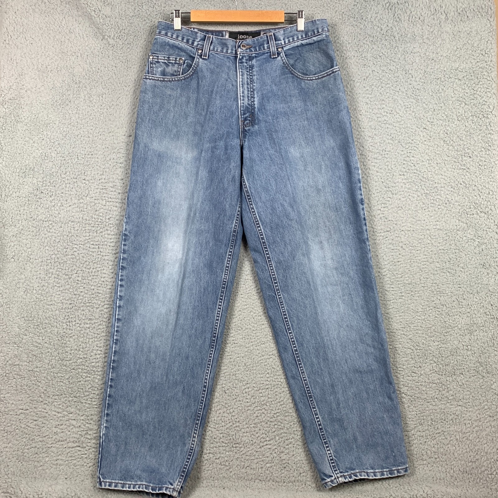 Vintage 90s Silvertab Loose Jeans Mens 33 X 32 Blue Baggy Grunge Skater Levis